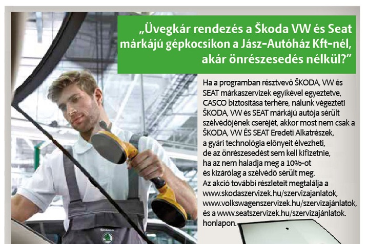 Üvegkár rendezés